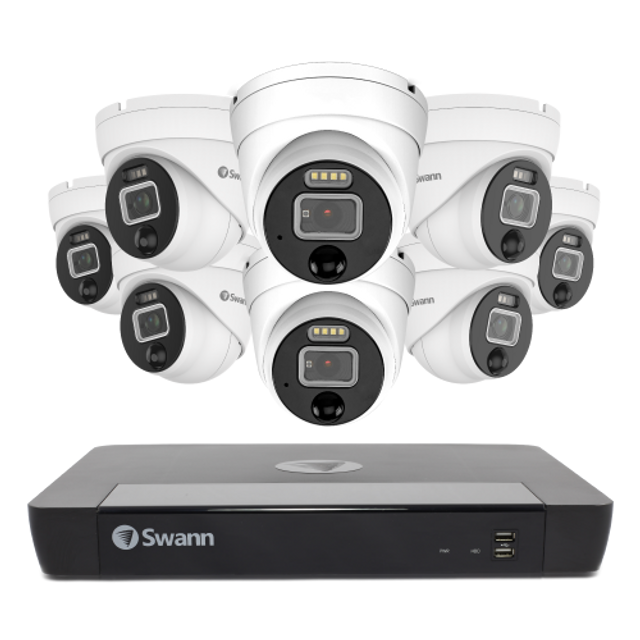 Swann 8 Dome Camera 16 Channel 12MP NVR Security System
