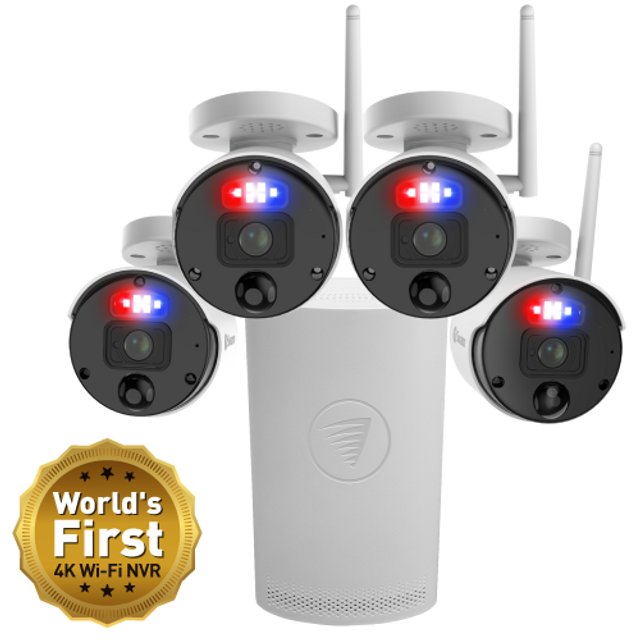  Swann SecureAlert 4K Security Kit with 4 Wi-Fi Cameras and NVR Tower