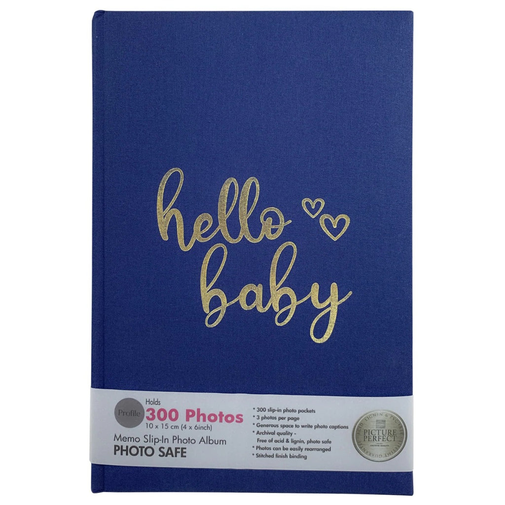 PROFILE Hello Baby Navy Slip-in 4x6 300