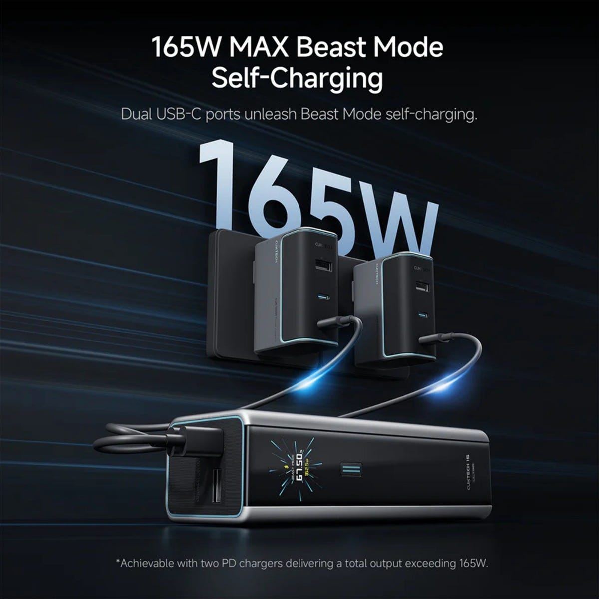 CUKTECH 15 20000mAh 165w Ultra Power Bank