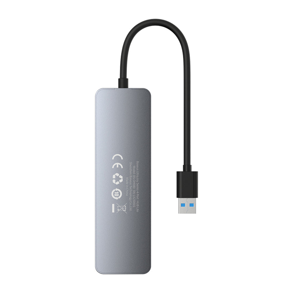 Baseus UltraJoy Series 4-Port HUB Lite 15cm (Space Grey)