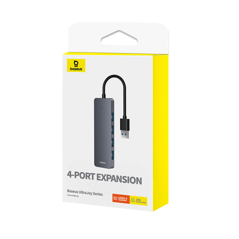 Baseus UltraJoy Series 4-Port HUB Lite 15cm (Space Grey)