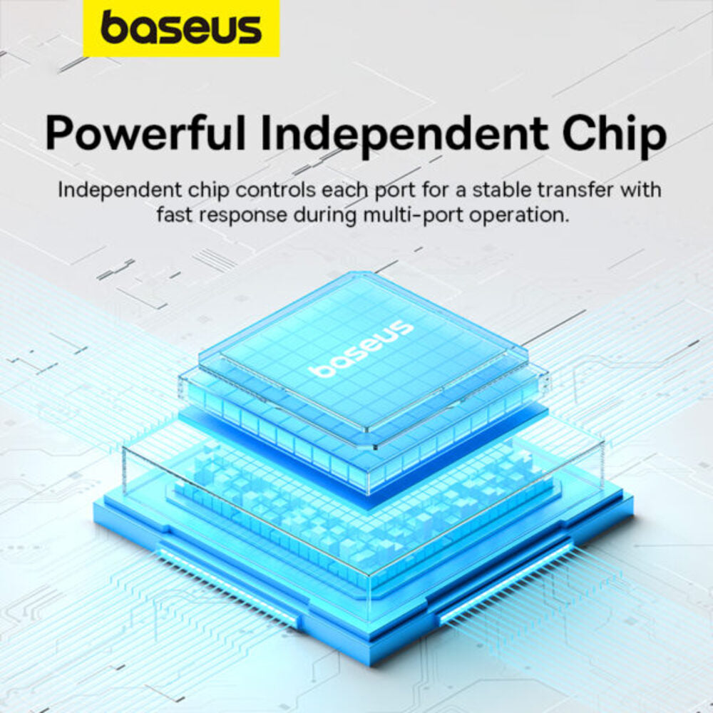 Baseus UltraJoy Series 4-Port HUB Lite 15cm (Space Grey)
