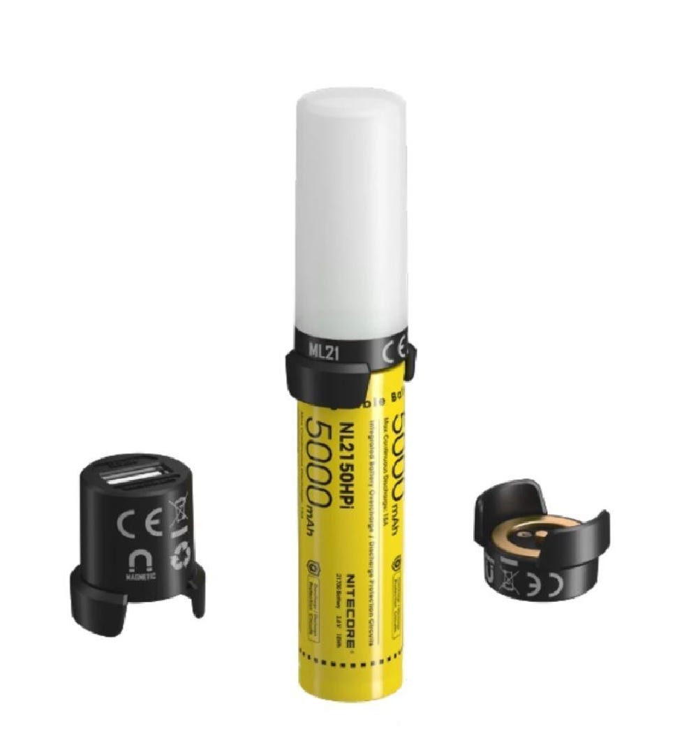 NITECORE NL2150HPi battery 21700 Battery Dual Tip NL21 Magnetic Light,MPB21 Powerbank