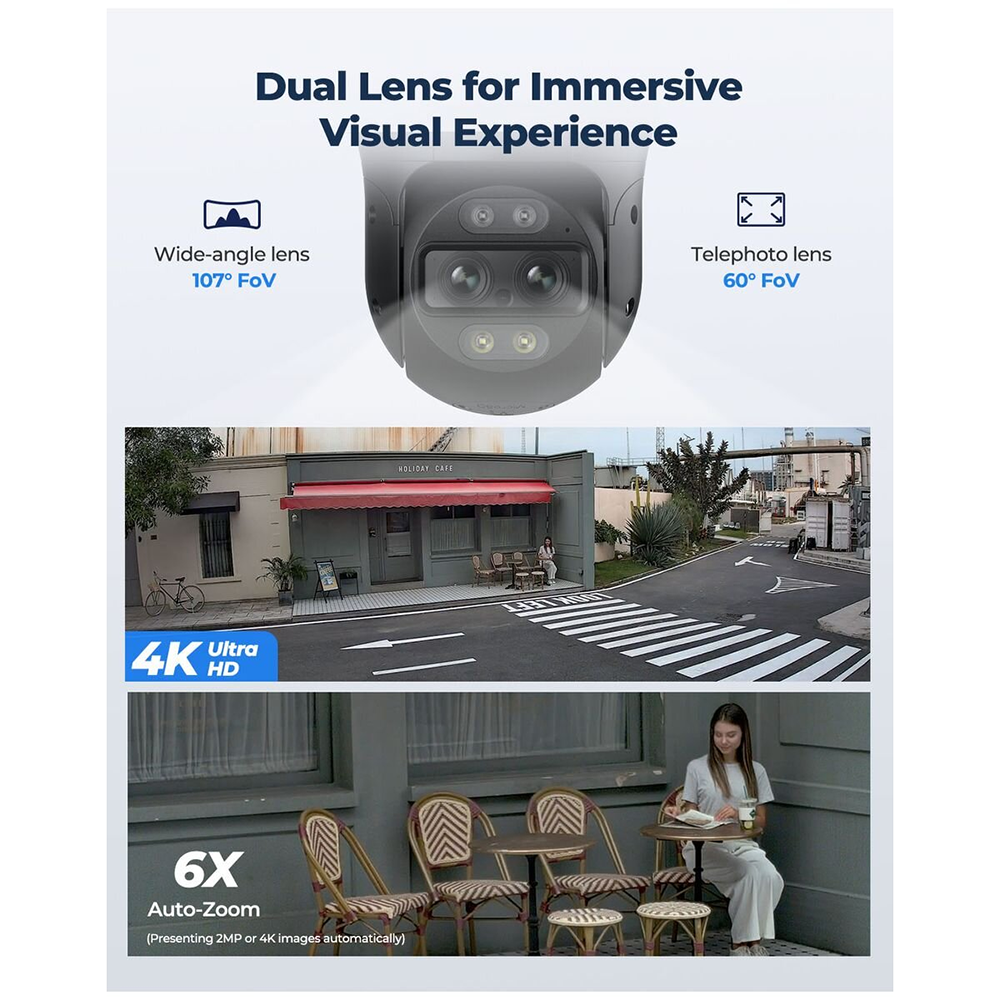 Reolink TrackMix PoE 4K PTZ Security Camera