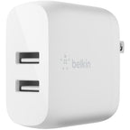 Belkin Boostcharge Dual USB-A Wall Charger 24W + USB-A to USB-C cable White