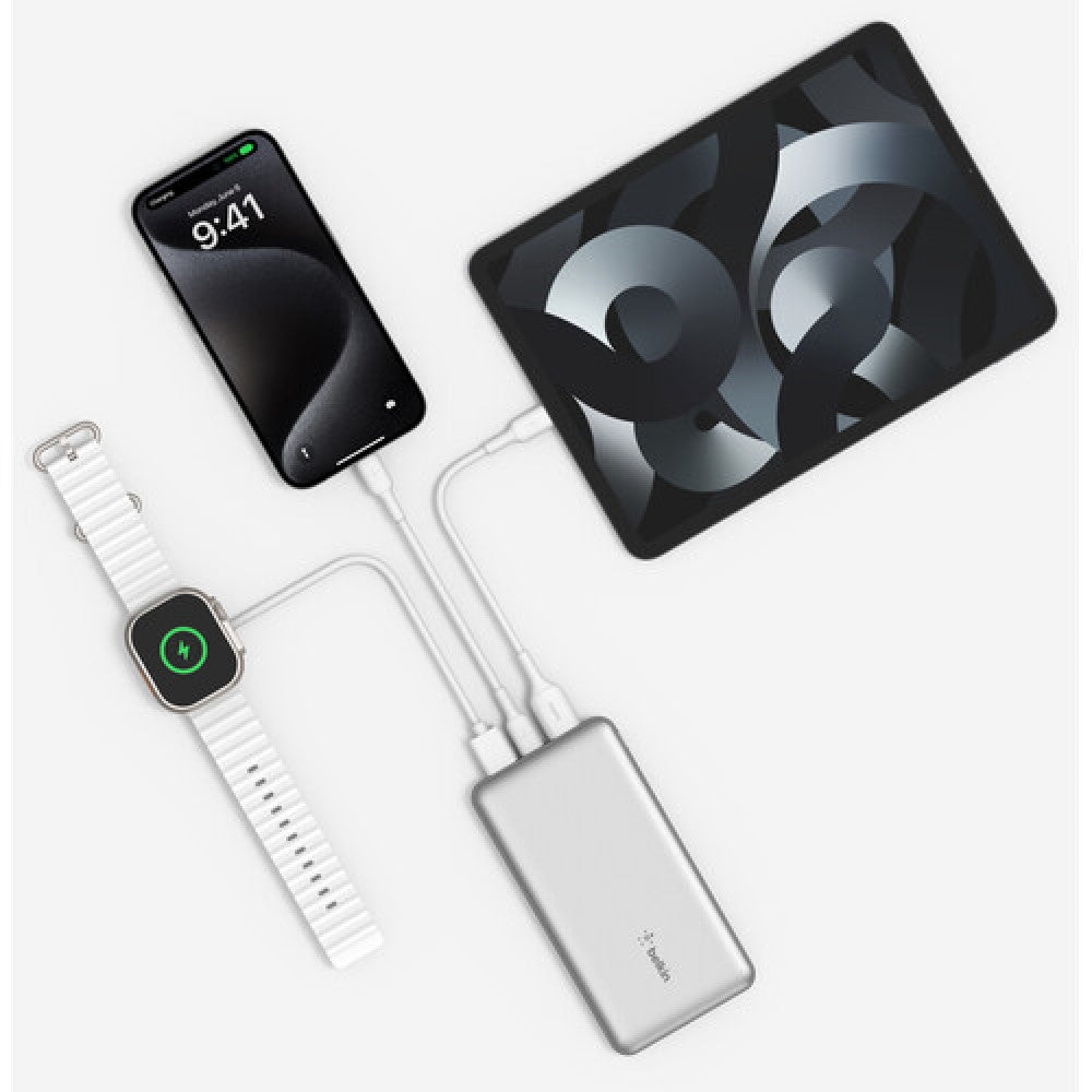 Belkin BoostCharge 10K mAh Power Bank (Silver)