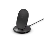 Belkin 15W Wireless Charging Stand 24W QC 3.0 Wall Charger Black- Qi