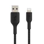 Belkin Boostcharge Braided Lightning to USB-A Cable 2m Black MFi certified