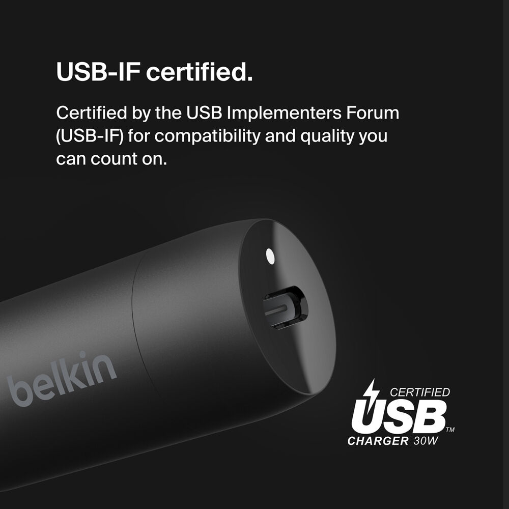Belkin BoostCharge 30W USB-C PD Car Charger