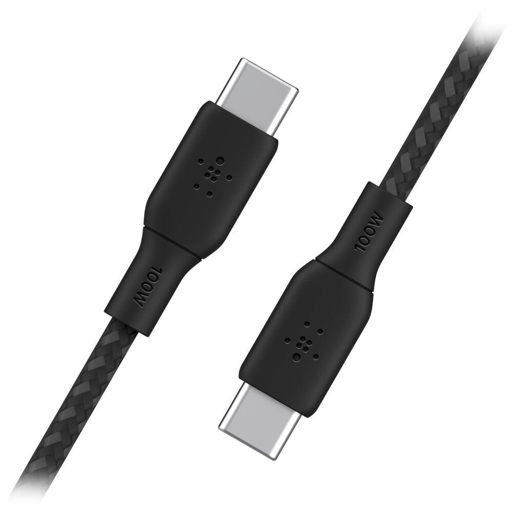 Belkin BoostCharge 3m 100W USB-C to USB-C Cable (Black)