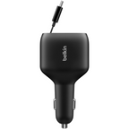 Belkin BoostCharge Retractable 75W Car Charger