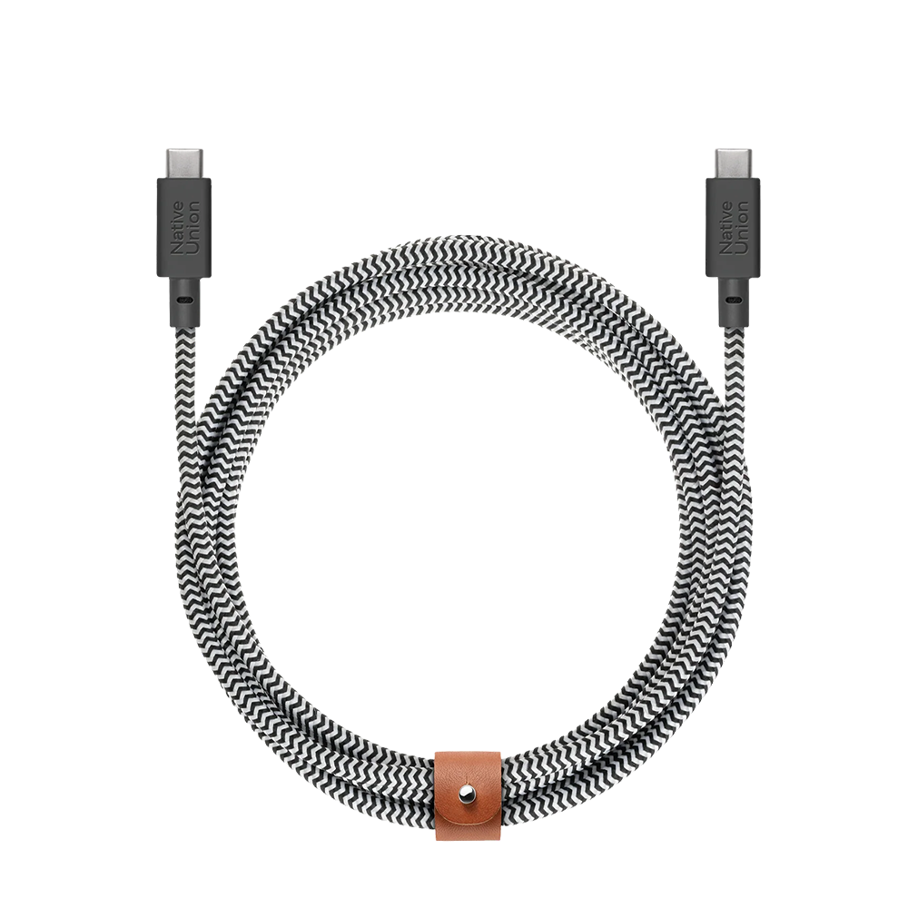Native Union Belt Cable 3m USB-C to USB-C (Zebra) 