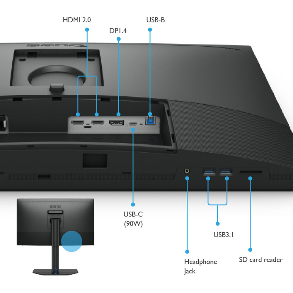 BenQ SW272Q 27" QHD IPS Professional PhotoVue Monitor