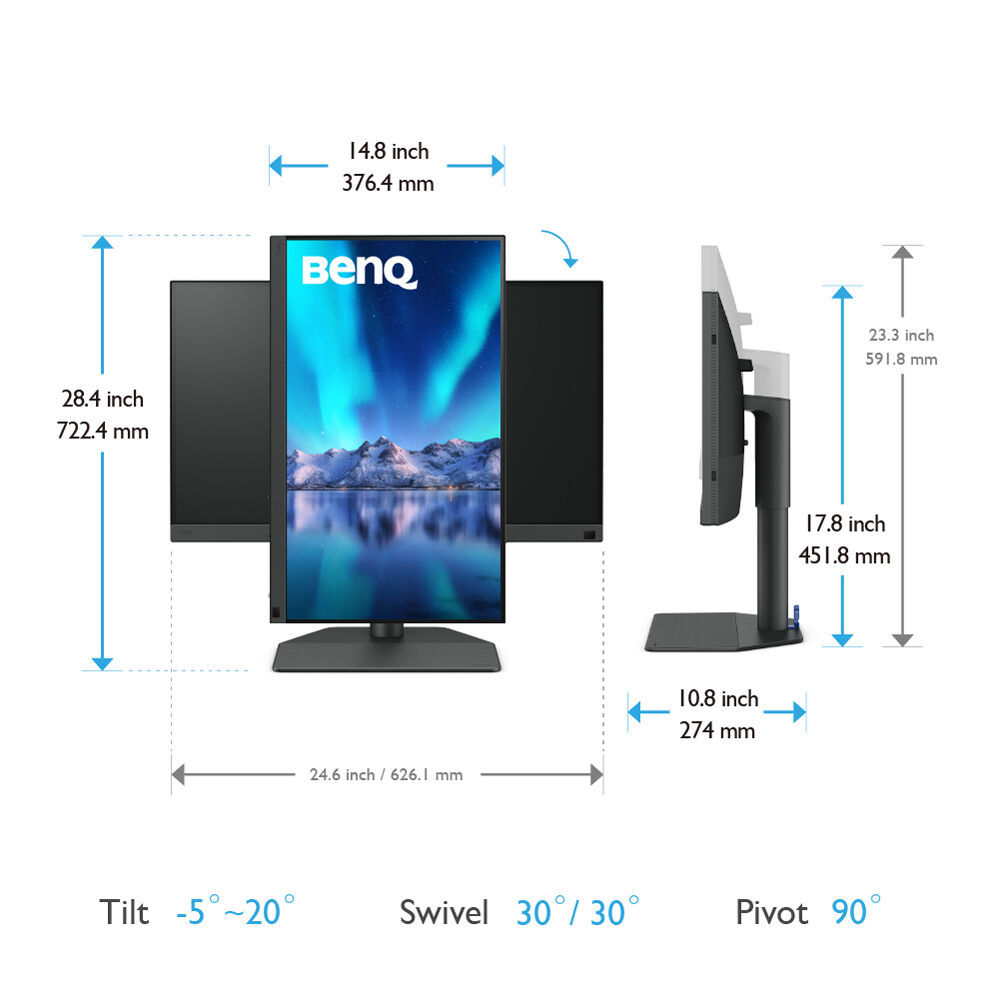 BenQ SW272Q 27" QHD IPS Professional PhotoVue Monitor