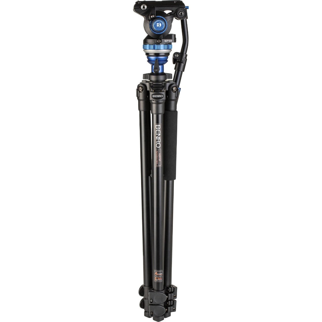 Benro A2573F Aluminum Single Tube Tripod with S6Pro Fluid Video Head