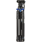 Benro A2883F Reverse-Folding Aluminum Travel Tripod with S4Pro Fluid Video Head