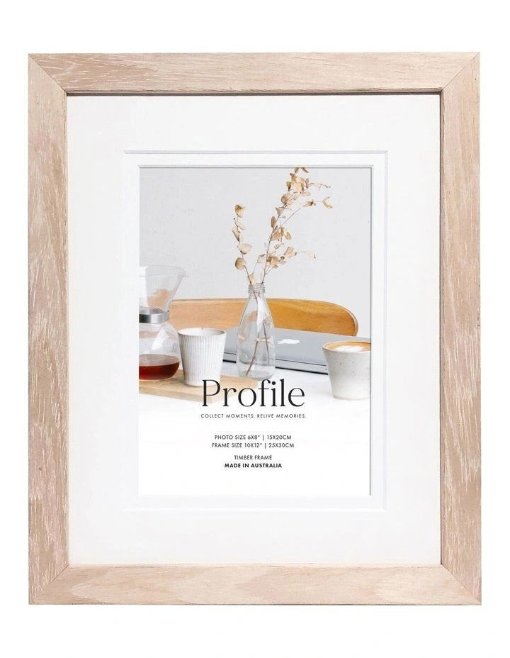 Deluxe Gallery Photo Wall Frame Set B - 6 Frames - Polar Birch 