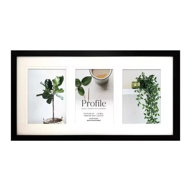 Deluxe Gallery Photo Wall Frame Set A - 6 Frames - Black