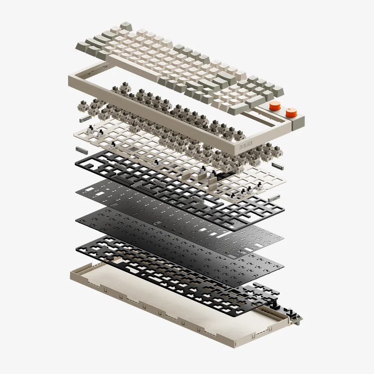 Lofree BLOCK 98% Hot-Swap Mechanical Keyboard (Linear Switch)