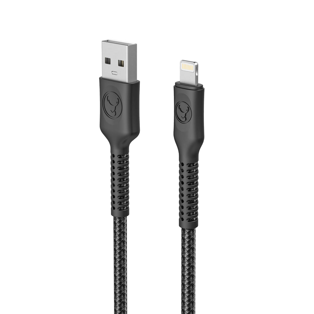 Bonelk 1.2m Long-Life Easy Grip USB-A to Lightning Cable (Black)