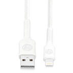 Bonelk 1.2m Long-Life Easy Grip USB-A to Lightning Cable (White)