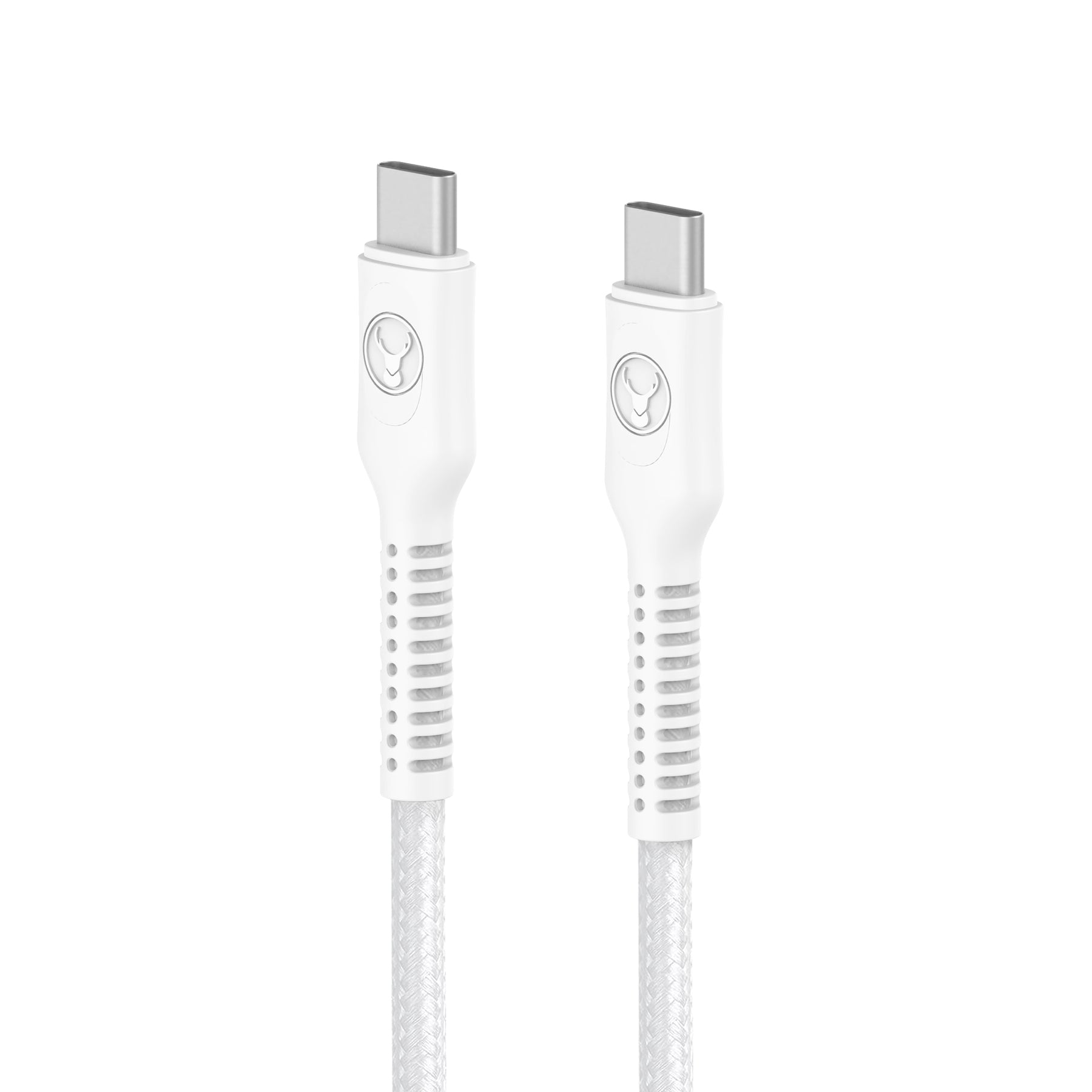Bonelk 1.2m Long-Life Easy Grip USB-C to USB-C Cable 100W (White)
