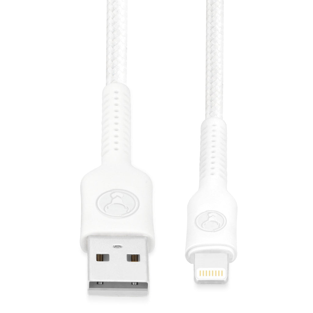 Bonelk 2m Long-Life Easy Grip USB-A to Lightning Cable (White)