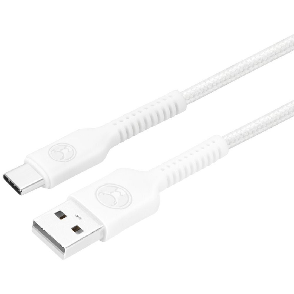 Bonelk 2m Long-Life Easy Grip USB-A to USB-C Cable 60W (White)