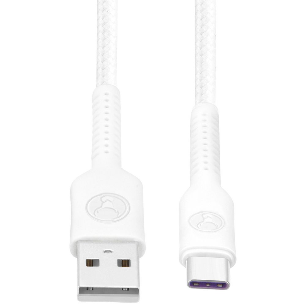 Bonelk 2m Long-Life Easy Grip USB-A to USB-C Cable 60W (White)