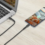 Bonelk 2m Long-Life Easy Grip USB-C to USB-C Cable 100W (Black)