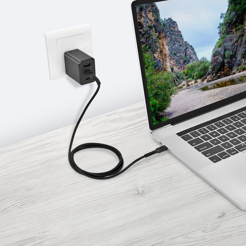 Bonelk 3m Long-Life Easy Grip USB-C to USB-C Cable 100W (Black)