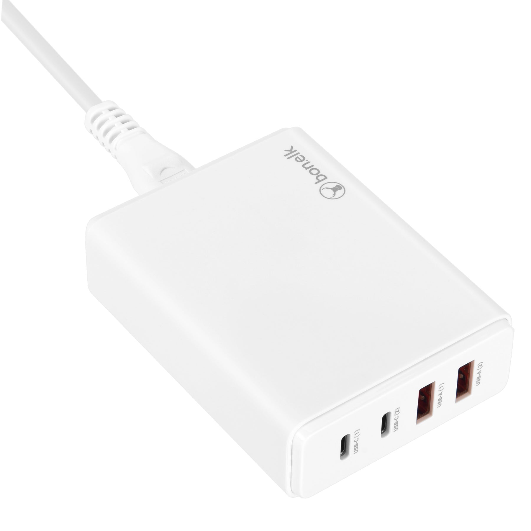 Bonelk Desktop Charger 2 x USB-C 2 x USB-A 65W (White)