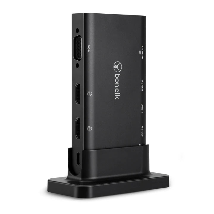 Bonelk Desktop Series 9 in 1 USB-C Multiport Hub Black