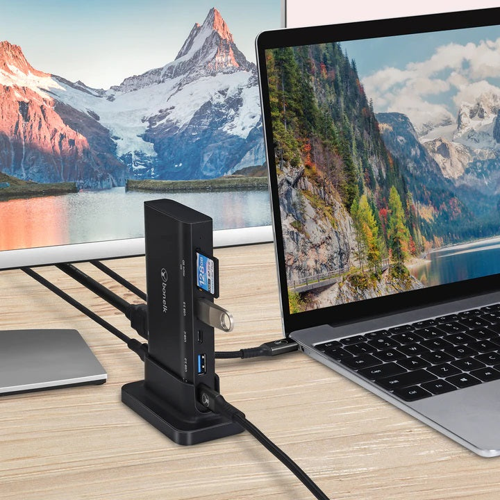 Bonelk Desktop Series 9 in 1 USB-C Multiport Hub Black