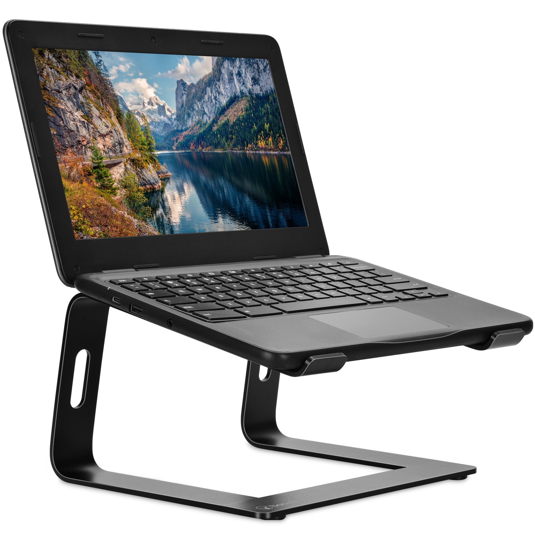 Bonelk Elevate Stance Aluminium Riser Laptop Stand (Black)