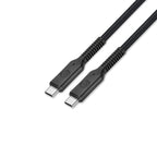 Bonelk Long-Life Easy Grip 1.5m 240W USB-C to USB-C Cable Supports 4K 60Hz (Black)