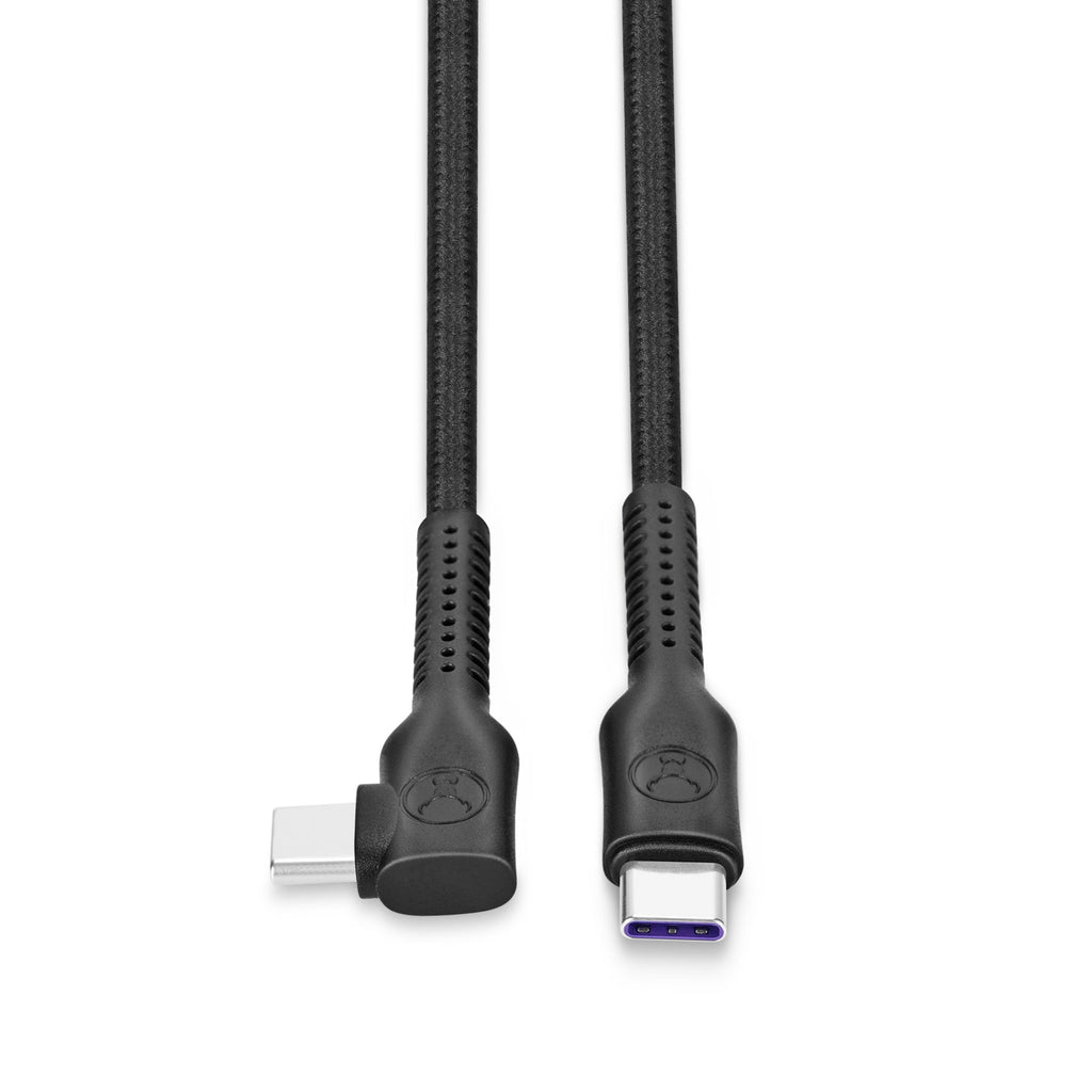 Bonelk Long-Life Easy Grip USB-C to USB-C Right Angle Cable 100W 3 m (Black)