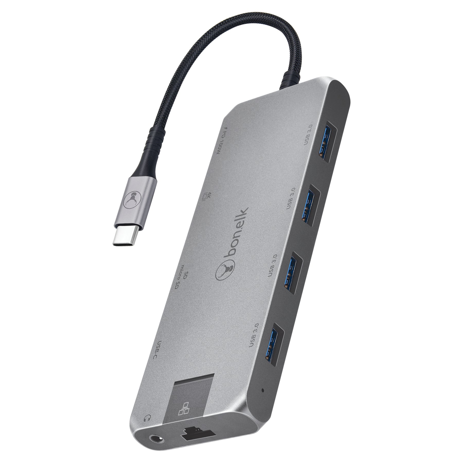 Bonelk Long-Life USB-C to 11-in-1 Multiport Hub (Space Grey)
