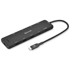 Bonelk Long-Life USB-C to 12-in-1 Multiport Powered Hub (Black)