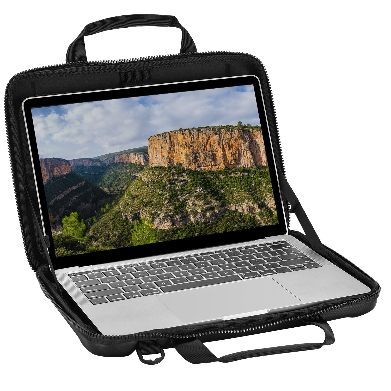 Bonelk Long Life Attache Case for 13" - 14" Laptop (Black)