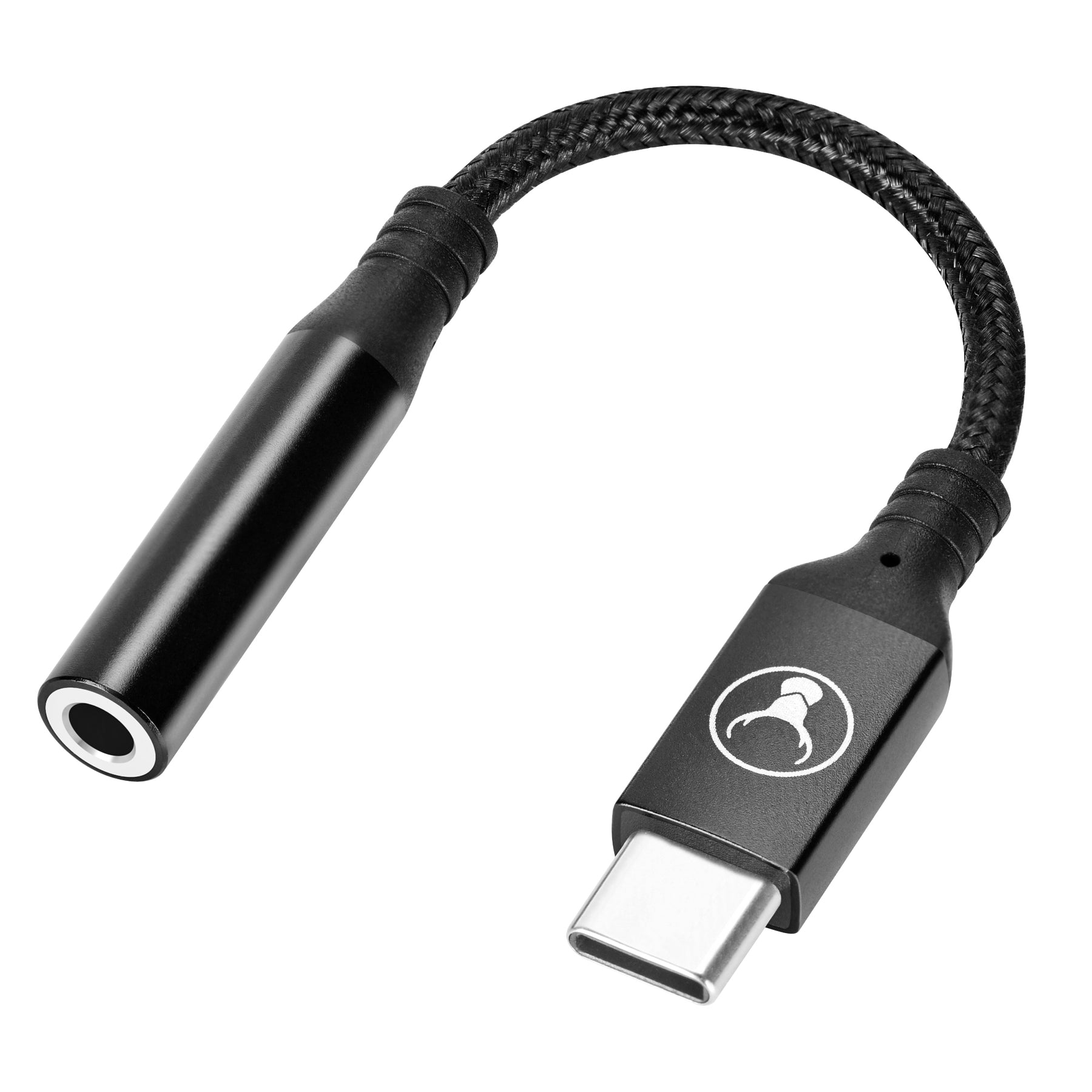 Bonelk USB-C to 3.5mm Long-Life Adapter (Black)