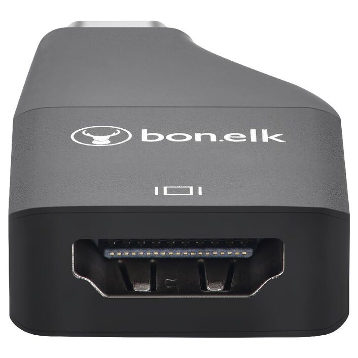 Bonelk USB-C to 4K HDMI Adapter (Black) 