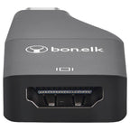 Bonelk USB-C to 4K HDMI Adapter (Black) 