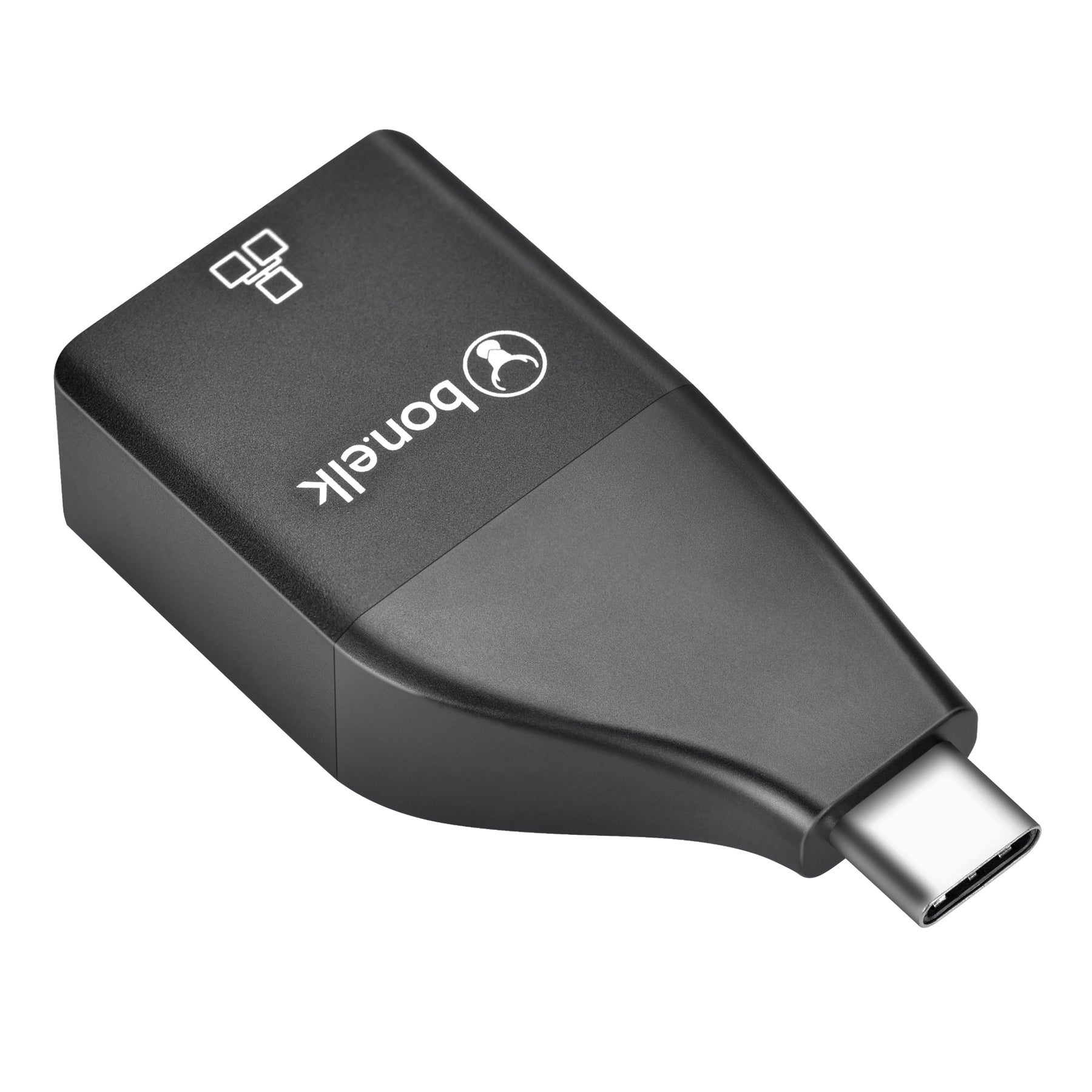 Bonelk USB-C to Gigabit Adapter (Black) 