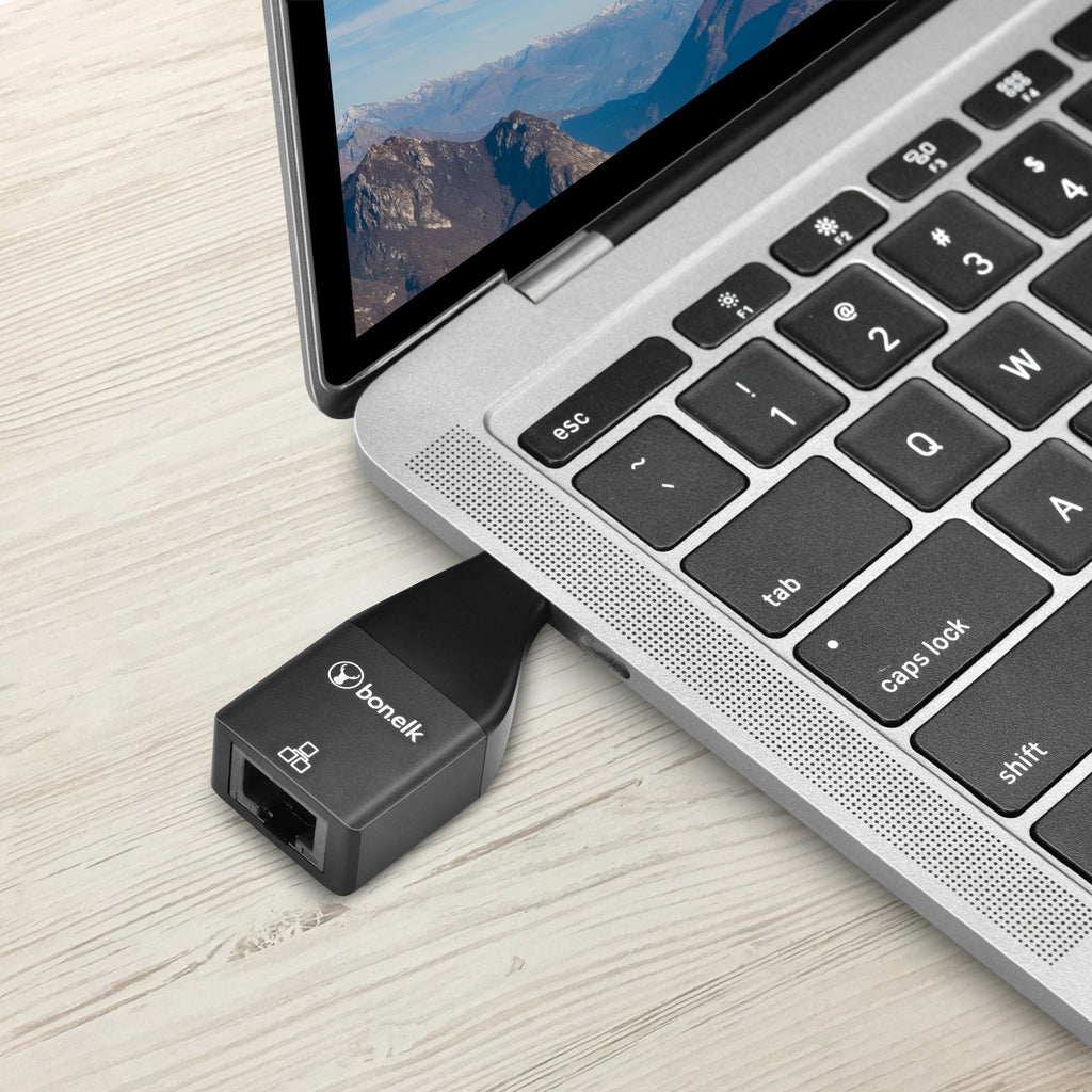 Bonelk USB-C to Gigabit Adapter (Black) 