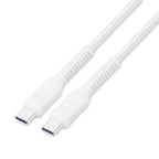 Bonelk Long-Life Easy Grip 1.5m 240W USB-C to USB-C Cable (White)