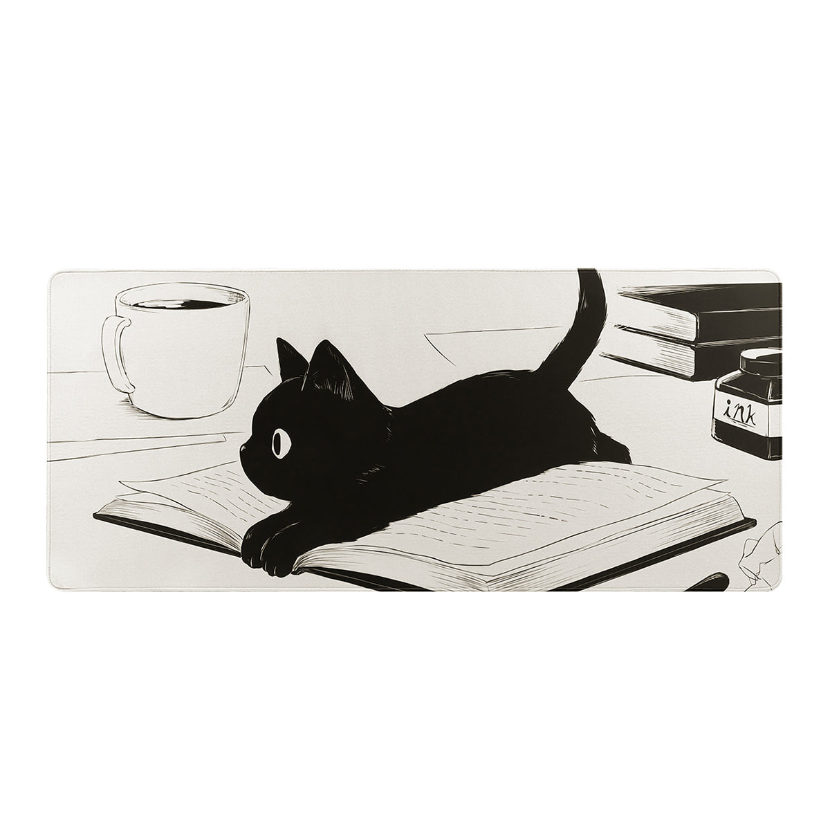 YUNZII Keynovo Desk Mat 900x400x3mm (Book Cat)
