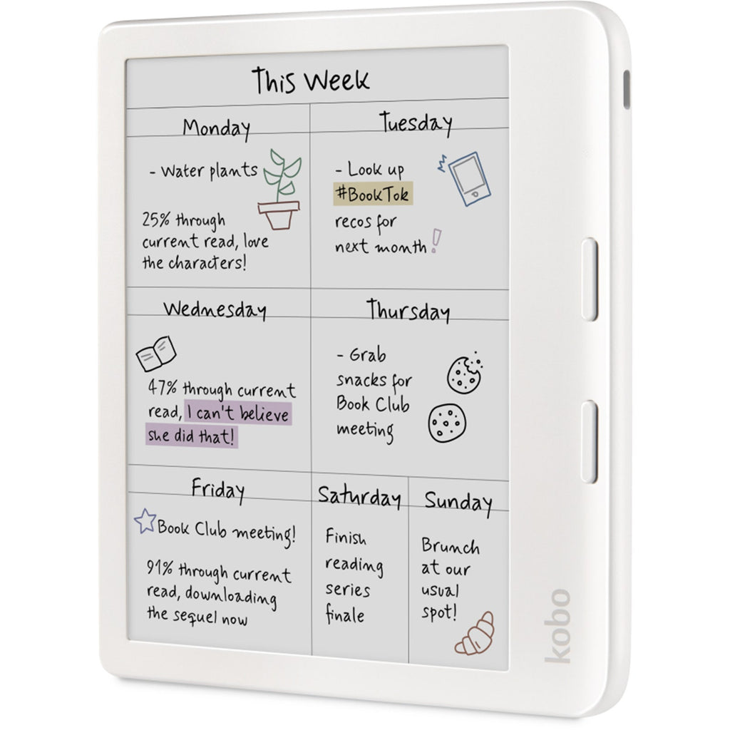Kobo Libra Colour White with SleepCover Case (Butter Yellow)