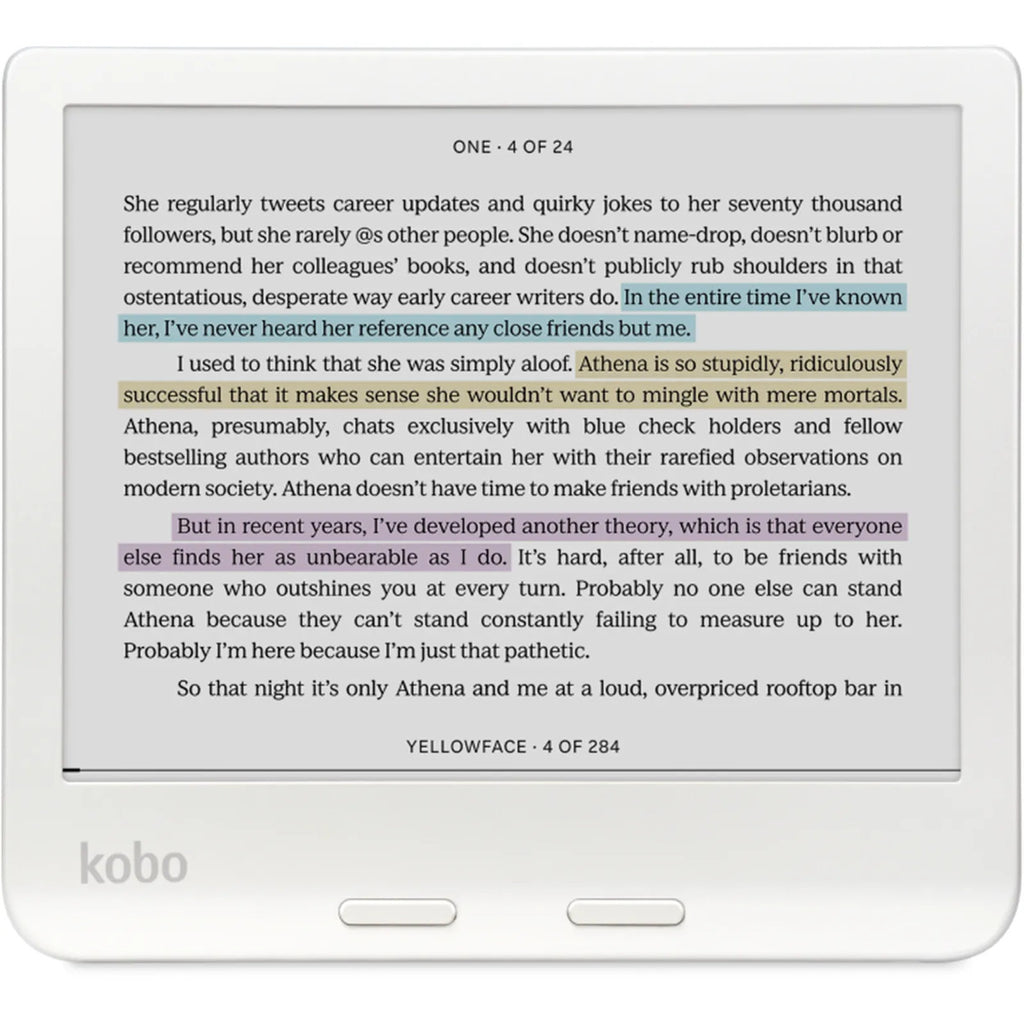 Kobo Libra Colour White with SleepCover Case (Dusk Blue) 